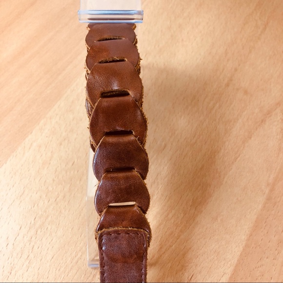 Genuine Hand Made Linked Leather Belt - Picture 4 of 5